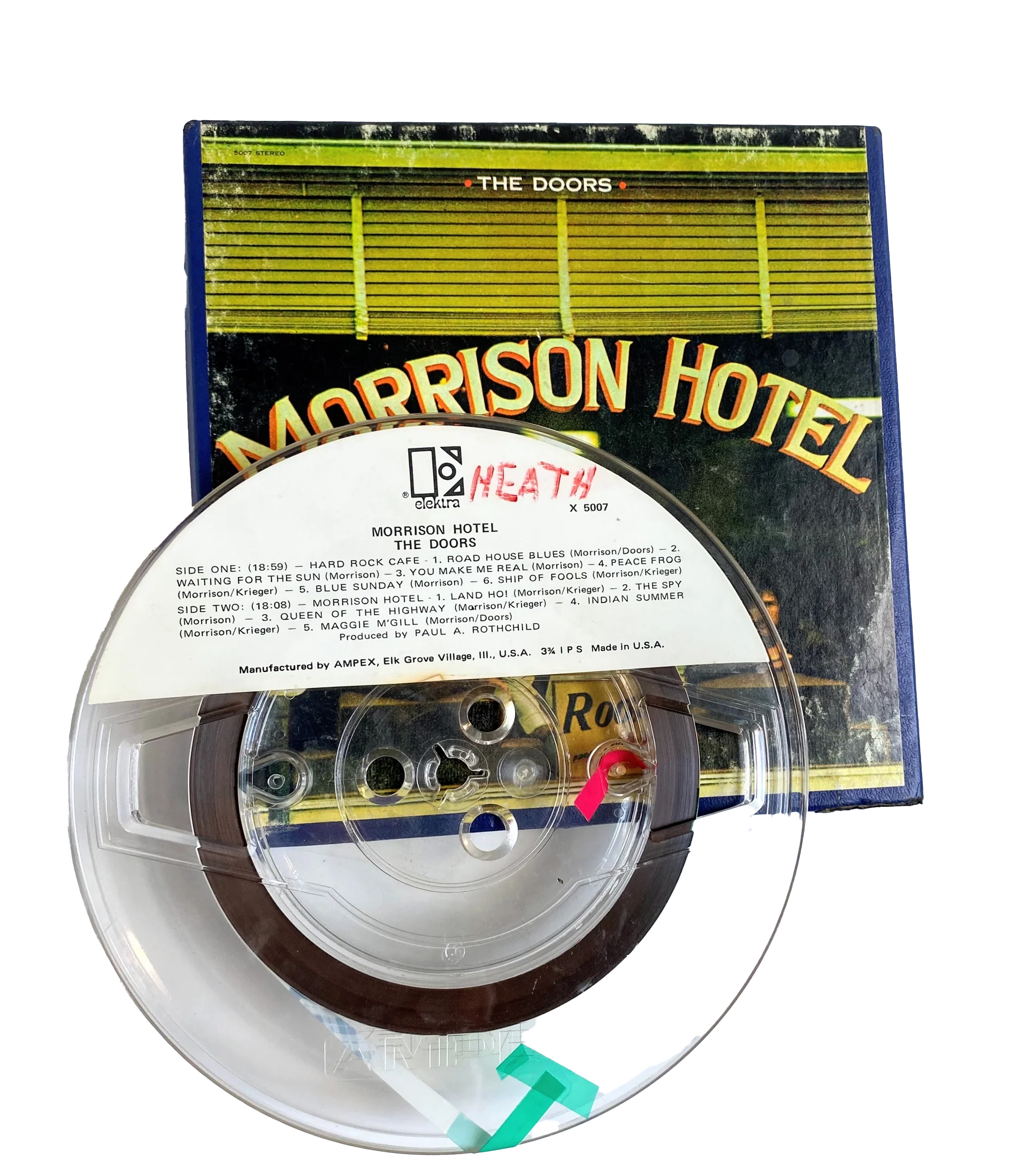 Morrison Hotel, The Doors- 4 track reel to reel tape, 3 3/4 IPS