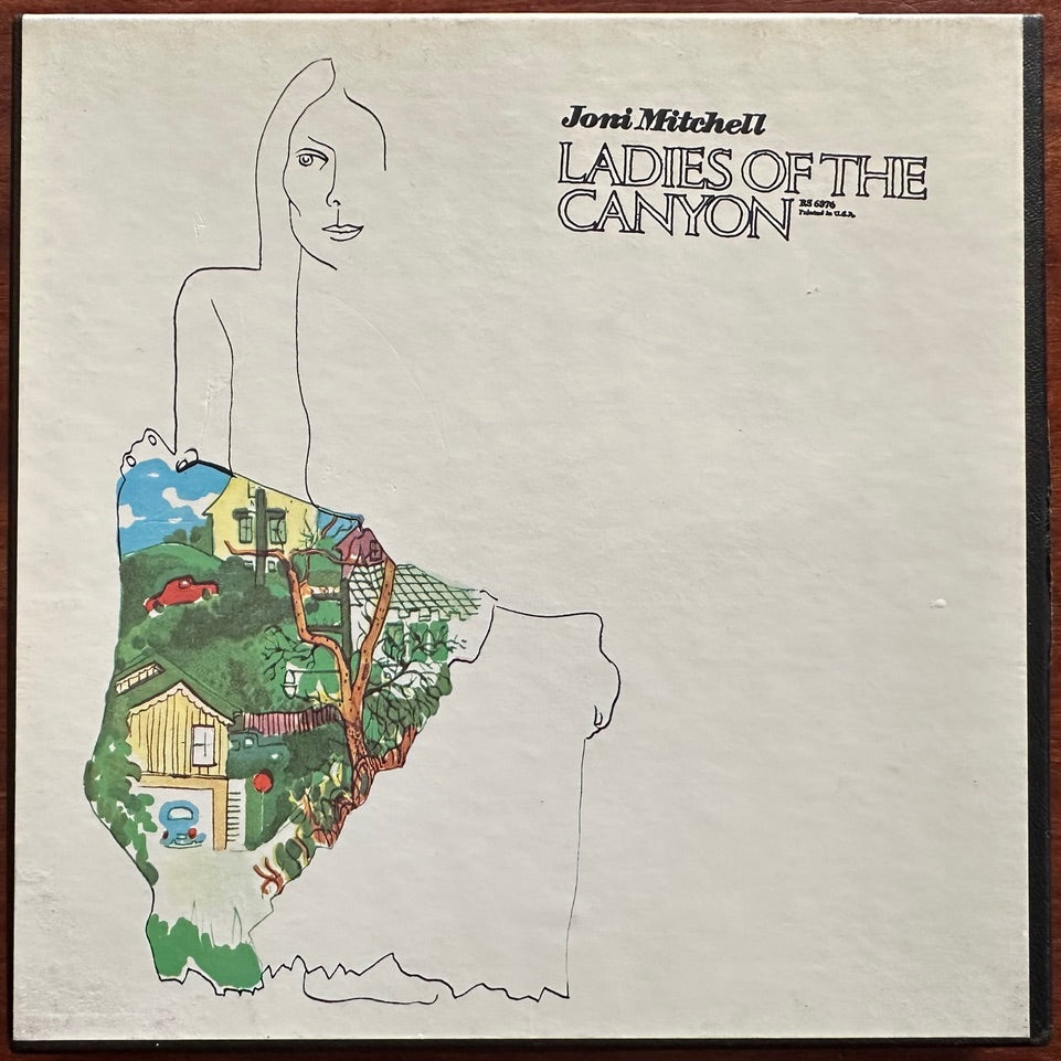 Front cover art Joni Mitchell Ladies of the Canyon Reprise tape box