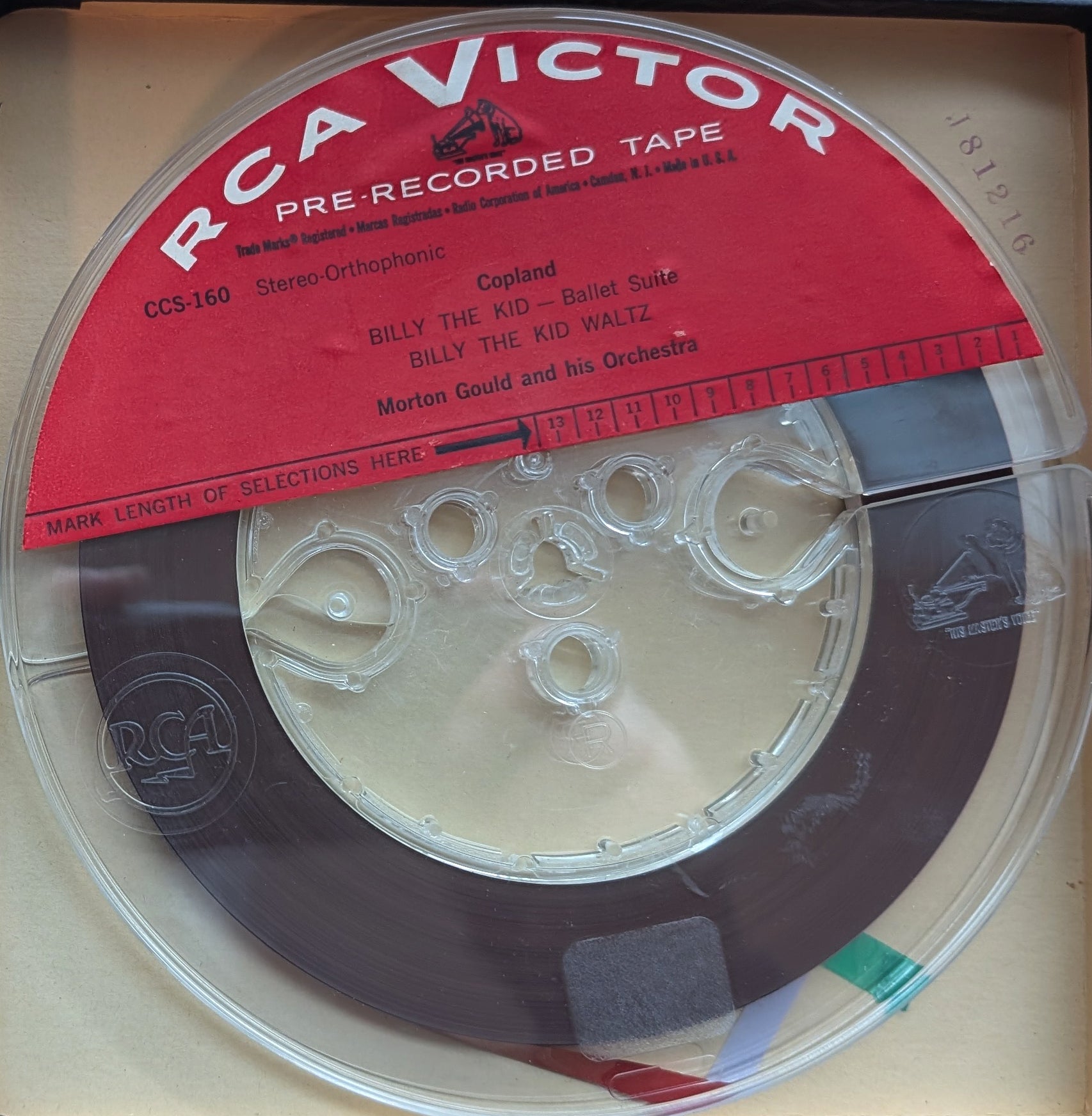 Billy the Kid: Ballet Suite / Billy the Kid Waltz, Morton Gould- 2 track Reel to Reel Tape, 7 1/2 IPS