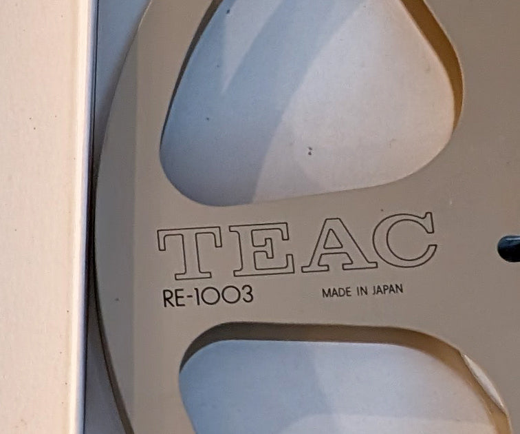 Original Vintage TEAC RE-1003 Empty Aluminum Take-Up Reel Made in Japan with Box
